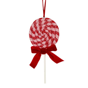 Red and White Swirl Lollipop (6769689591874)