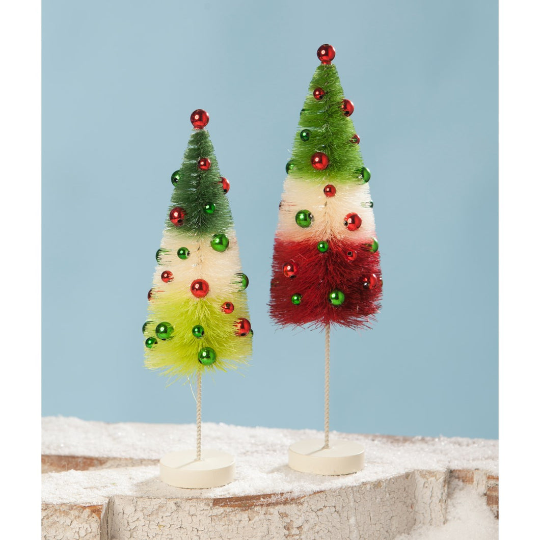LC8416 - Jolly Tri Coloured BB Trees Set of 2 (6614195994690)