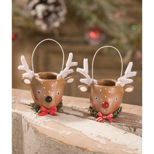 ML0425 - Reindeer Bucket Mini Set of 2 (6595800105026)