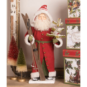 TD0026 - Vintage Santa with Skis (6594612068418)
