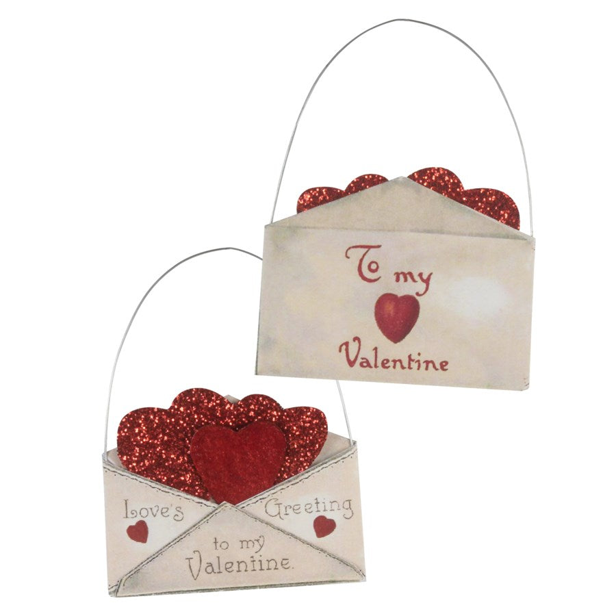 Valentine Envelope Ornament Set of 2 - TF9110 (4758740729922)